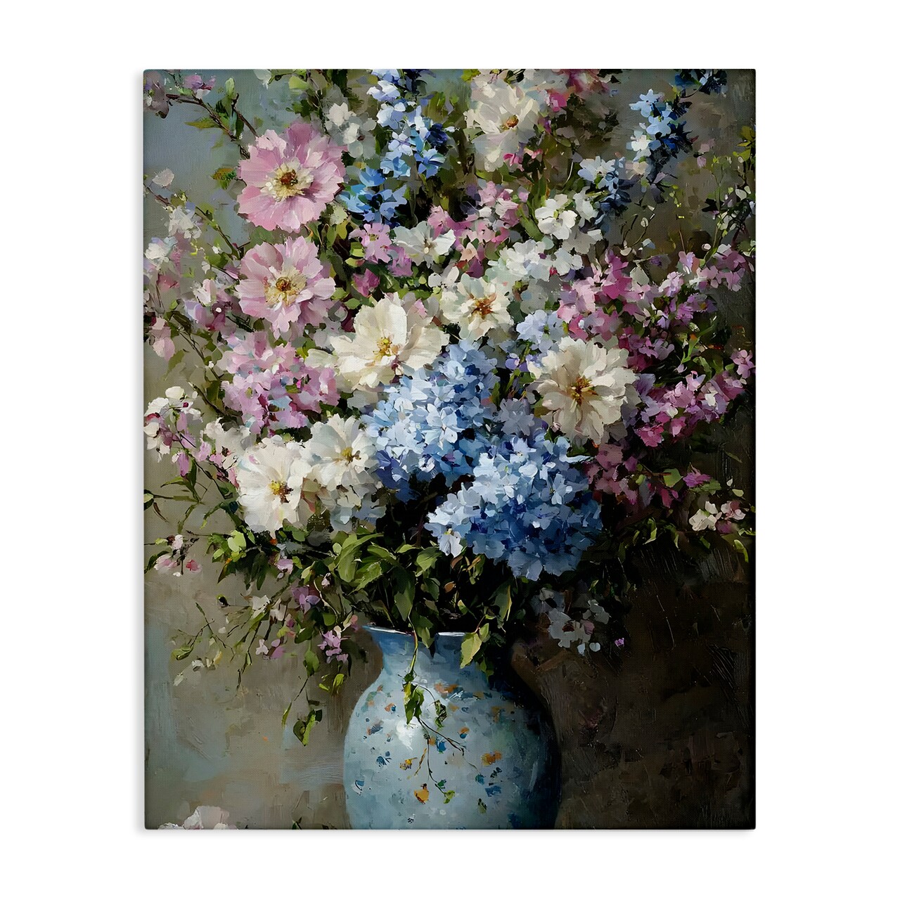 Stupell Industries Traditional Cool Tone Bouquet Canvas Design by Franklyn Gregory